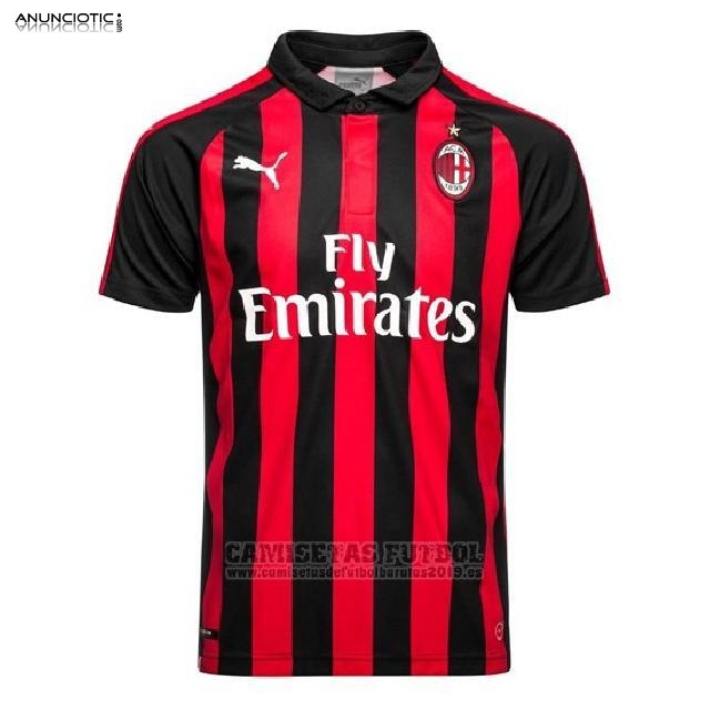 Camiseta de futbol AC Milan barata 2019 | camisetas de futbol baratas