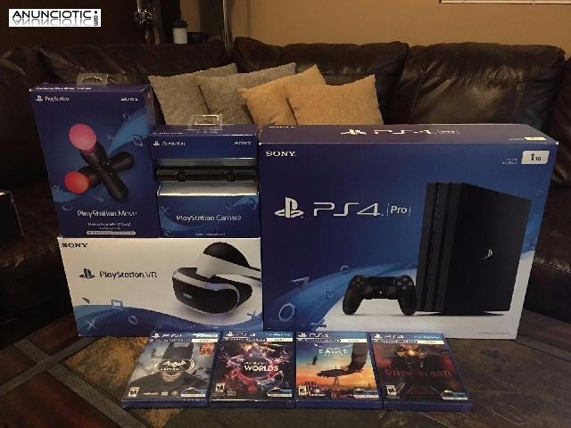 en venta PlayStation VR / PS4 Pro 1TB console con 4 mas juegos 150 Pascua 