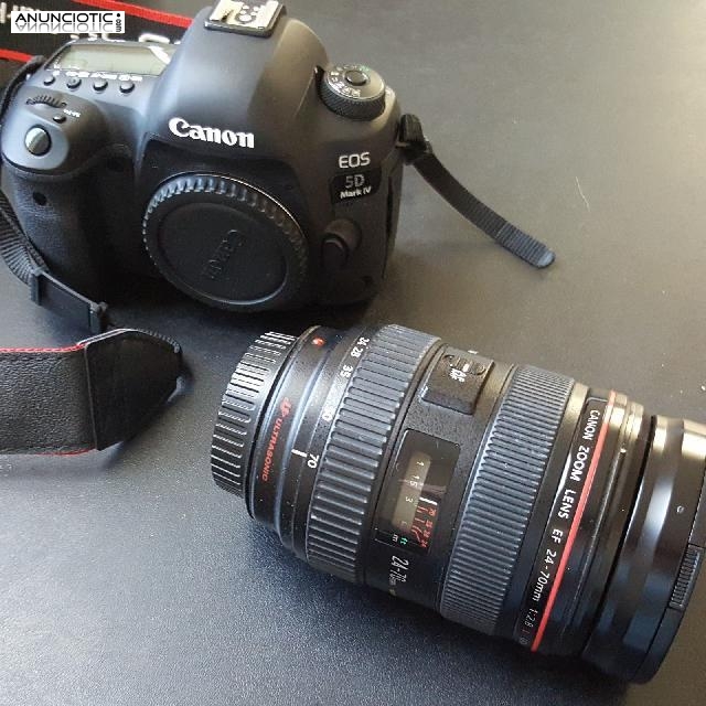 venta canon EOS 5D Mark IV con 24-70mm lens 1800euros