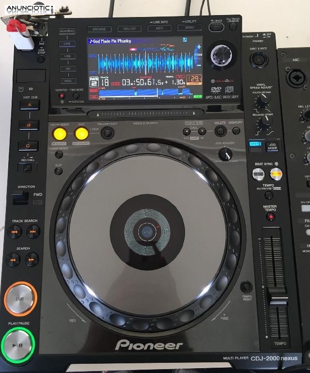 Pioneer DDJ-SX  DJ  sólo 400 euros / Pioneer CDJ 2000 Nexus por 700Euro