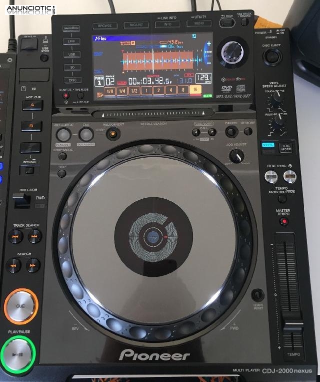 Pioneer DDJ-SX  DJ  sólo 400 euros / Pioneer CDJ 2000 Nexus por 700Euro