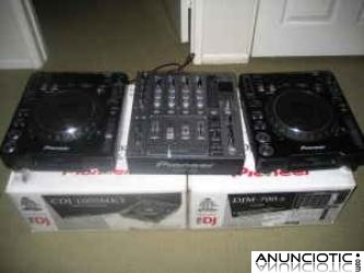 para la venta; 2x Pioneer CDJ 1000MK3 + 1 DJM 800