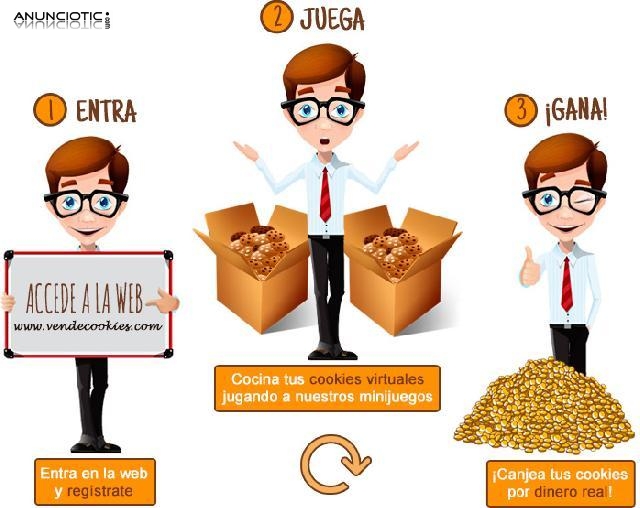 Cookies Gana dinero por jugar a cocinar galletas