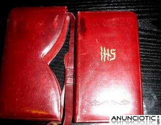 manual de piedad - en su estuche piel- año 1921 