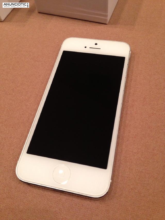 APPLE IPHONE 5-16GB BLANCO y PLATA (T-MOBILE) MENTA! PAQUETE LTE GSM  GARANTIA!