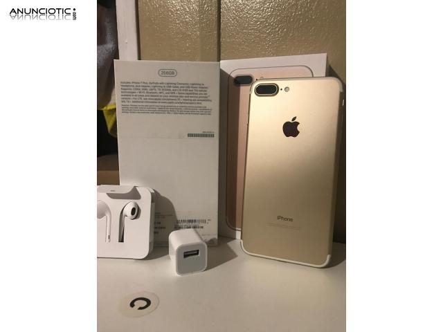 compre autentico iPhone 7 Plus 256gb ORO 200euros