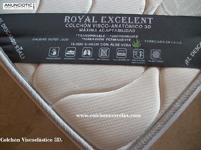 Colchón viscoelástico royal excelent