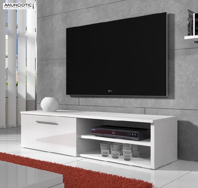 Mueble TV modelo Dragoni en color blanco