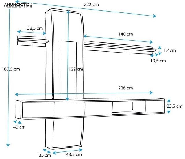 Mueble de salón modelo Ref 3182