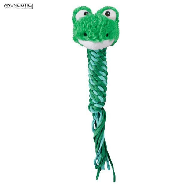 Kong Winder Frog juguete con cuerda para perros