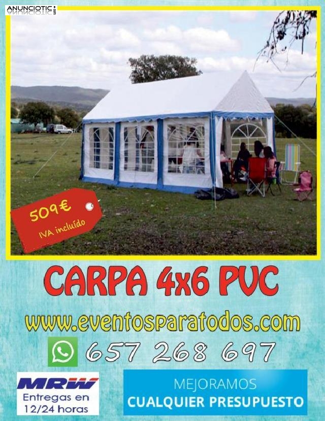 Vendo carpas económicas 8x6