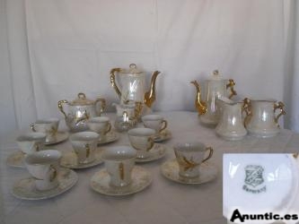 Vendo juego de café de porcelana alemana Weimar de 21 piezas 