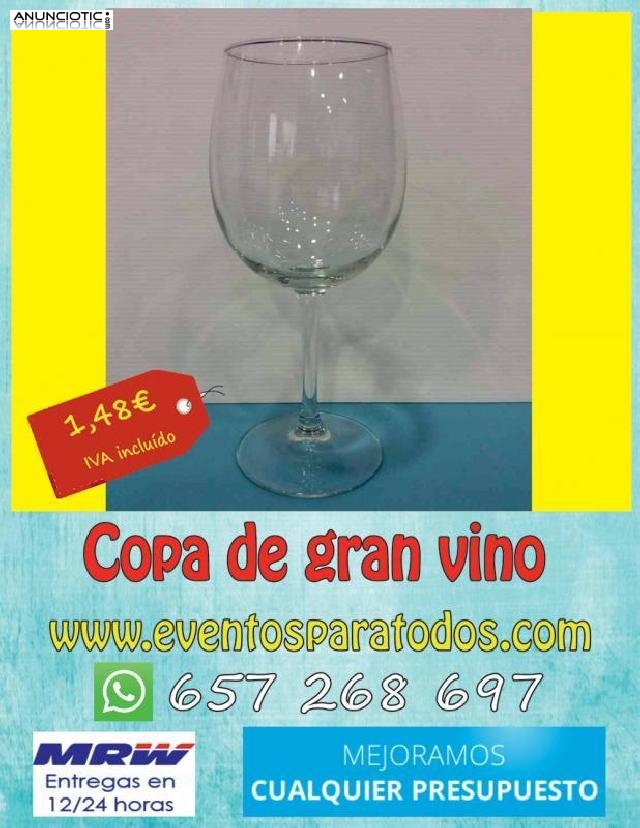 Copa de gran vino al mejor precio