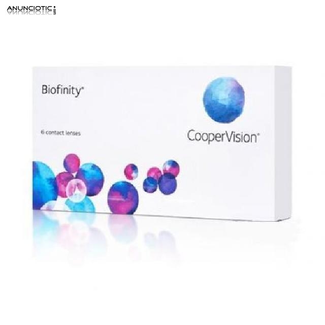 Lentillas Biofinity hidrogel de silicona de 6 unidades