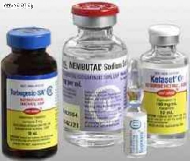 Polvo de Nembutal puro (Pentobarbital sódico), cápsulas y solución de inyec