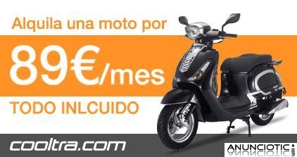 Alquílate una moto a largo plazo desde 89 euros al mes