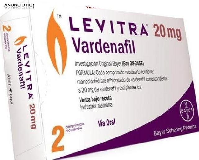 Comprar Levitra genérico (Vardenafilo) 20 mg sin receta