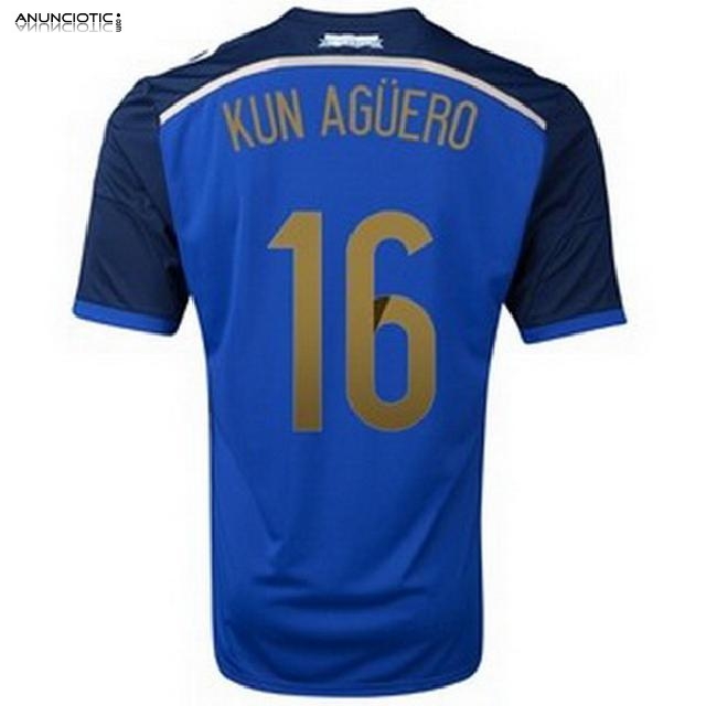 Segunda camiseta del jugadores Argentina de futbol baratas 2014 2015