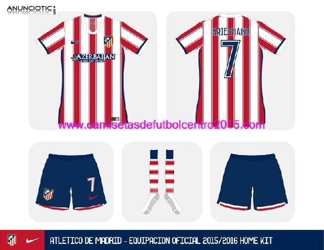 Camisetas Atletico de Madrid baratas Primera 2015 2016