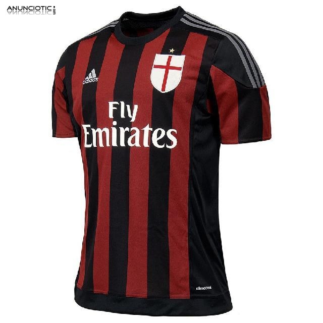 Camisetas AC Milan 2015 2016 baratas Primera