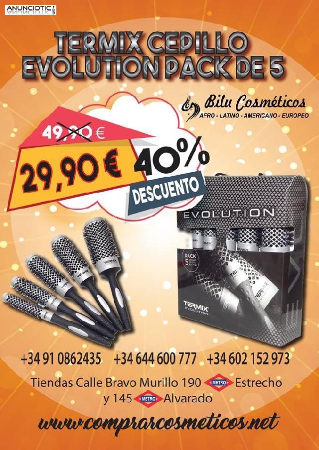 Pack de 5 Termix Cepillo Evolution en 29,90