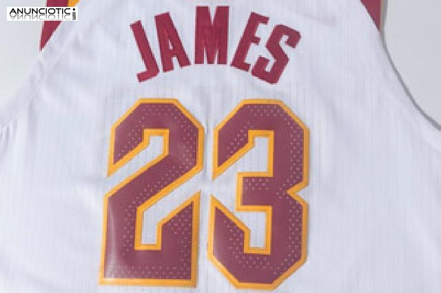 Nike Camiseta Cavaliers James 2017-18 Blanco