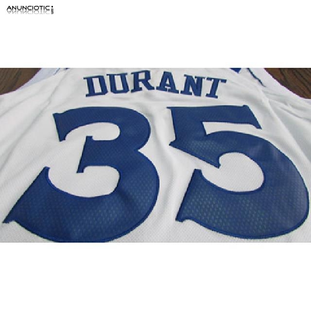 Camiseta Warriors Kevin Durant 2017-18 Blanco