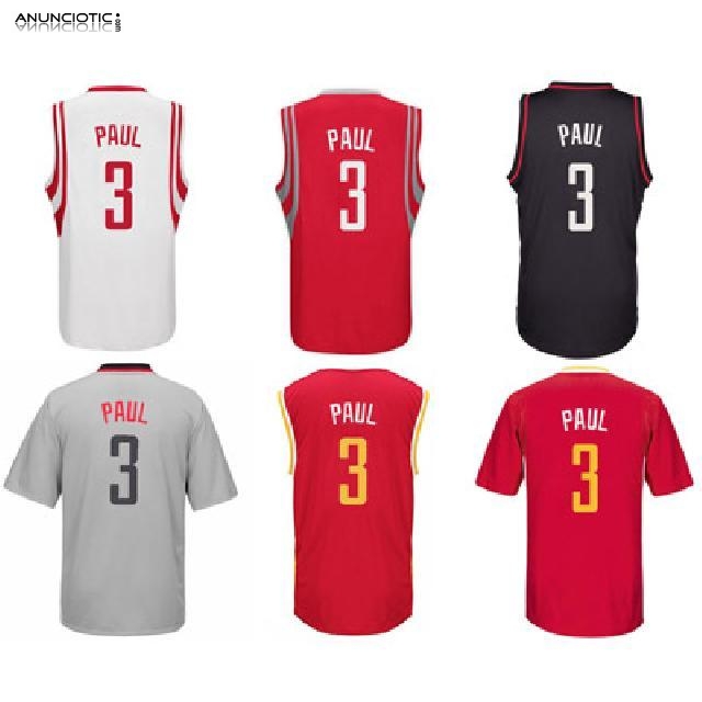 Camiseta Rockets Chris Paul 2017-18 Blanco