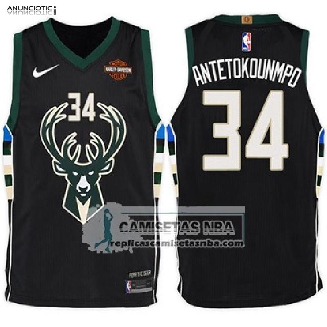 Camiseta Bucks Giannis Antetokounmpo 2017 18