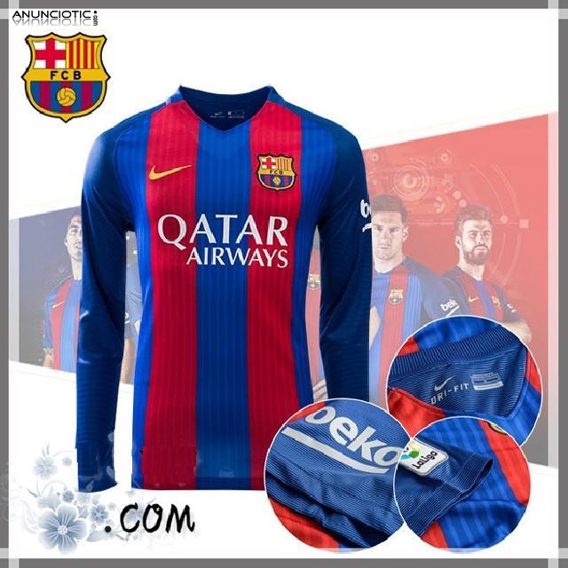 Camiseta Barcelona Primera 2017 2018 Manga Larga