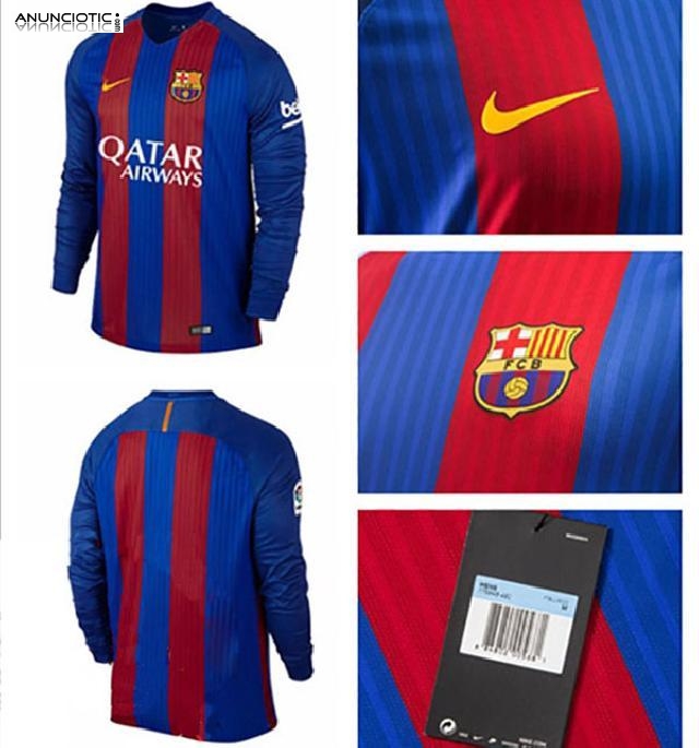 Camiseta Barcelona Primera 2017 2018 Manga Larga