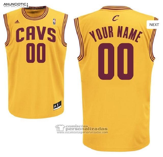 Camisetas NBA Cleveland Cavaliers Personalizada