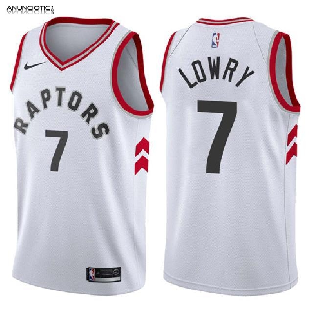 Camiseta Autentico Raptors Lowry 2017-18 Blanco