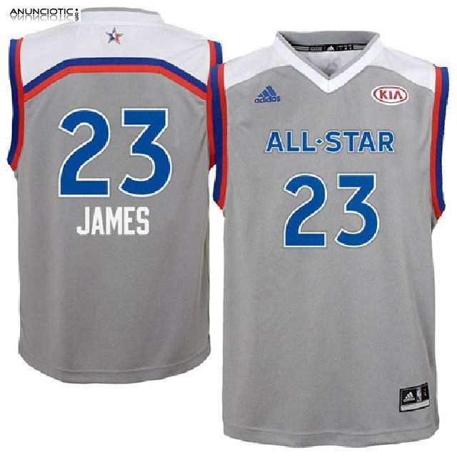 Camiseta All Star 2017 Cavaliers James Gris