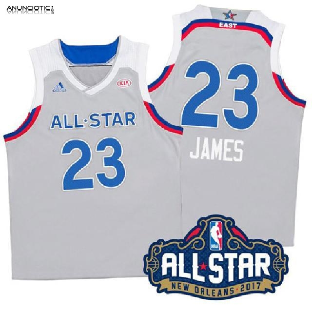 Camiseta All Star 2017 Cavaliers James Gris