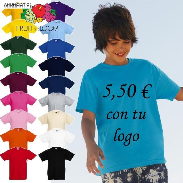 25 Camisetas personalizadas con tu logo x solo 5,50  unidad