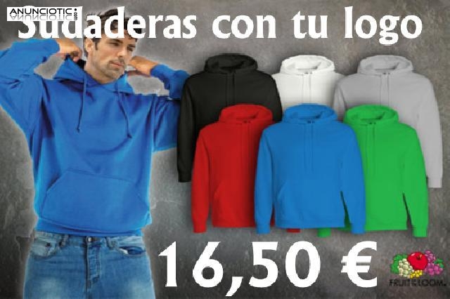 Oferta: 25 Sudaderas personalizadas con tu logo x solo 16,5 