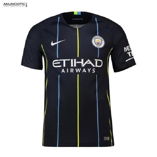  Tailandia Camiseta Manchester City Segunda 2018-2019