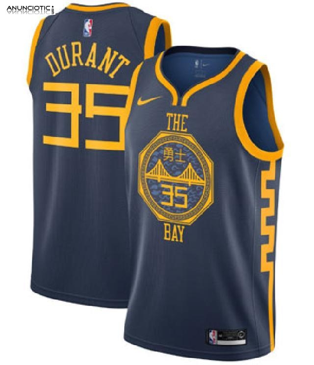 Camiseta Golden State Warriors Nike Personalizada Ciudad Negro