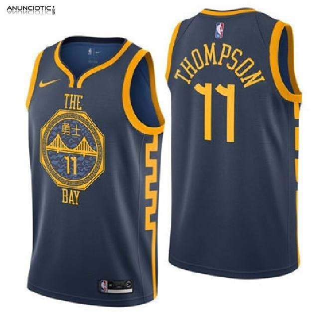 Camiseta Golden State Warriors Nike Personalizada Ciudad Negro