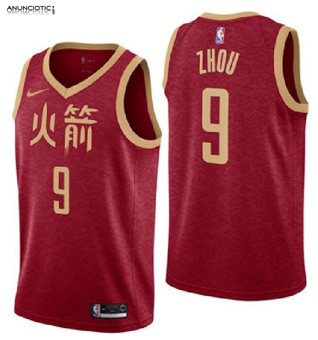 Camiseta Rockets Ciudad 2018-19 Rojo