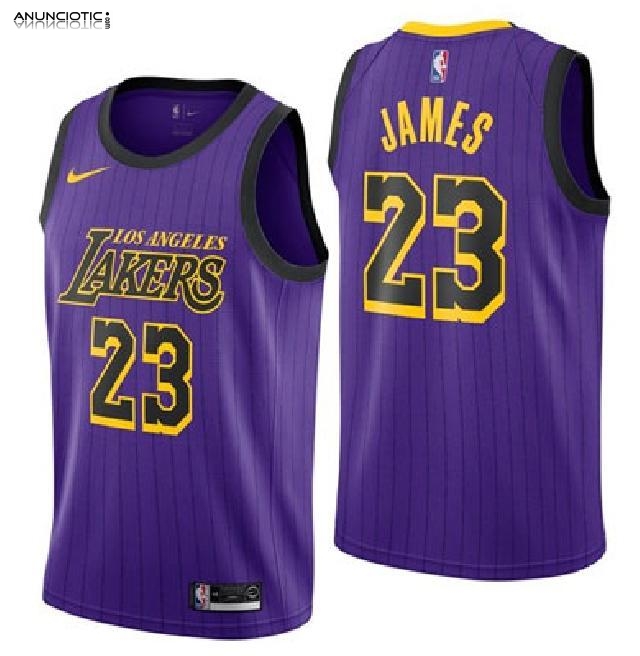 Camiseta Los Angeles Lakers Ciudad 2018-19 Violeta