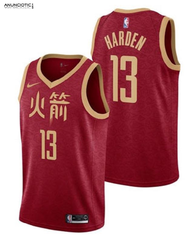 Camiseta Houston Rockets Ciudad Rojo