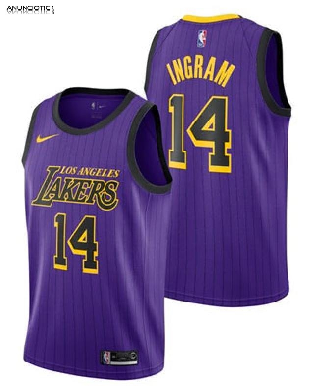 Camiseta Los Angeles Lakers Ciudad 2018-19 Violeta