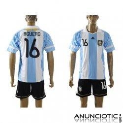 Lejos de Barcelona 2011-2012, David Villa 7 Negro Jersey de Futbol