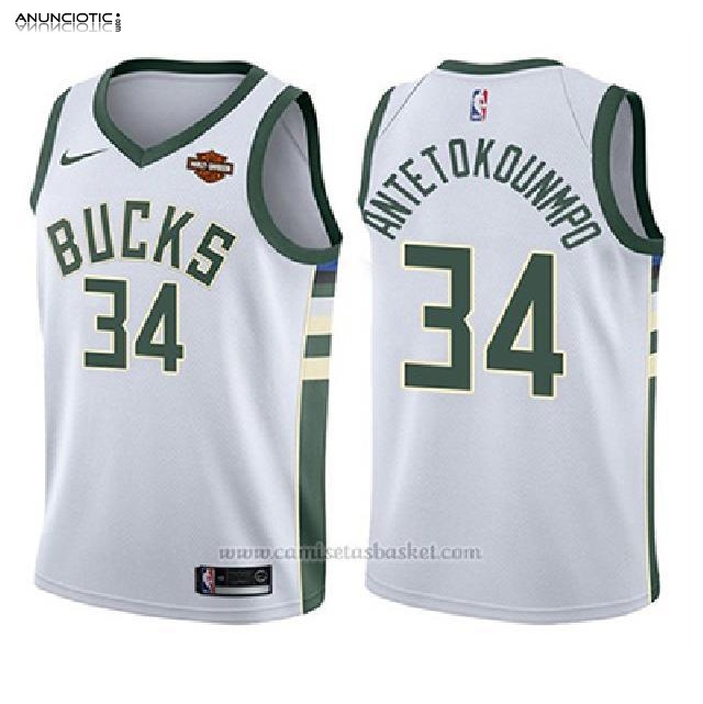 Camisetas basket Milwaukee Bucks baratas