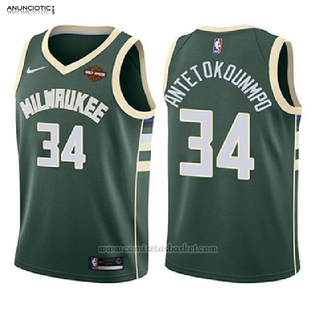 Camisetas basket Milwaukee Bucks baratas