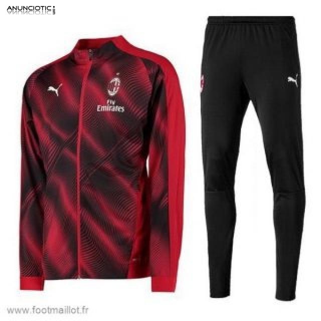 Vente Survetement foot AC Milan 2018 2019 - footmaillot