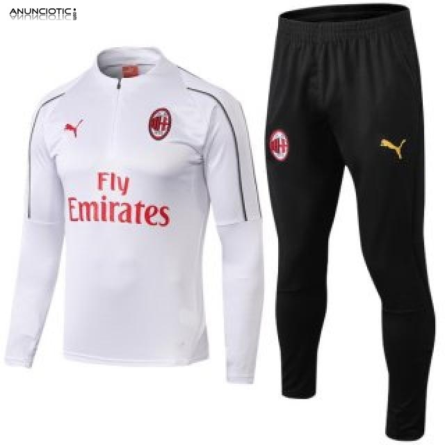 Vente Survetement foot AC Milan 2018 2019 - footmaillot