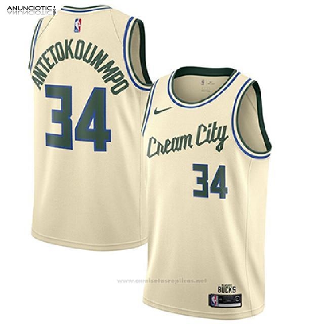 Camiseta de Milwaukee Bucks baratas